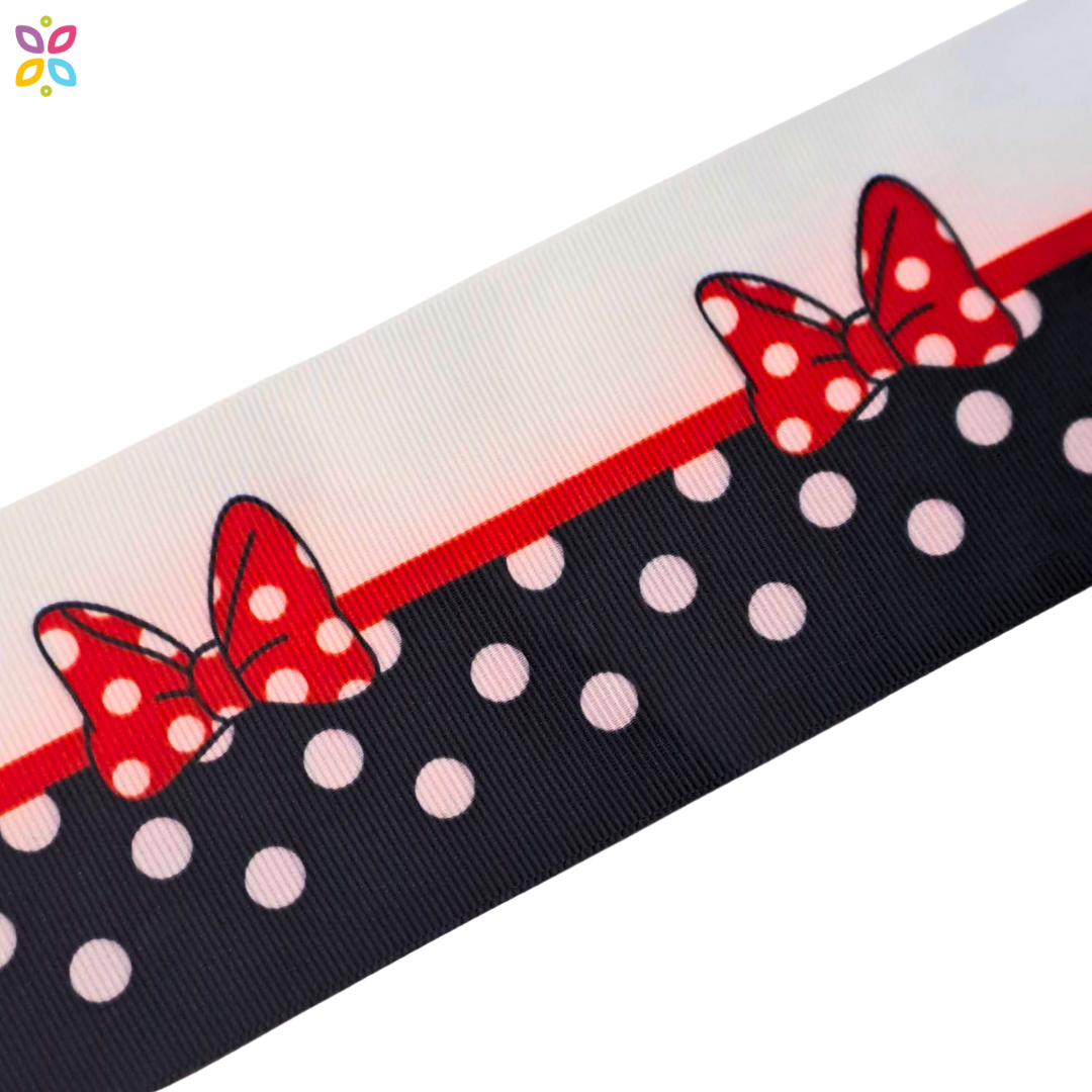 Listón Minnie Mouse 7.5 cm