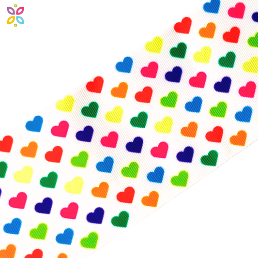 Listón Corazones 7.5 cm