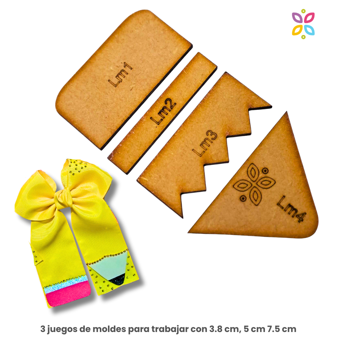 Moldes MDF para moños