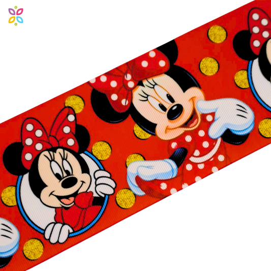 Listón Minnie Mouse 7.5 cm