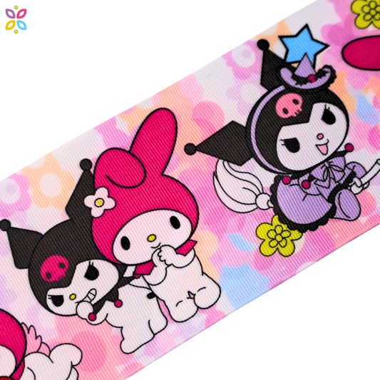 Listón Melody & Kuromi 7.5 cm