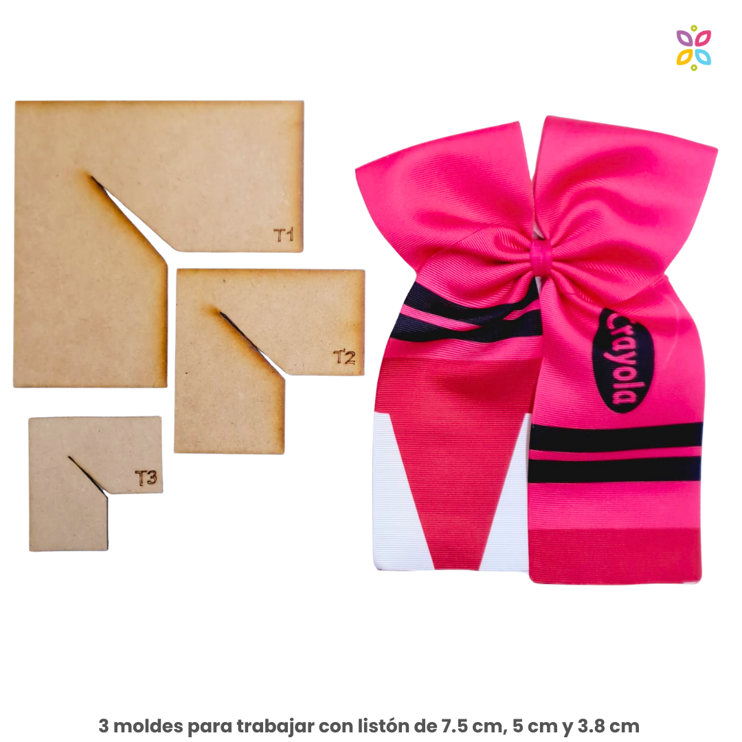 Moldes MDF para moños – Mabel Creaciones